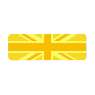 Etiqueta Amarelo Amarelo Jack British Flag Background