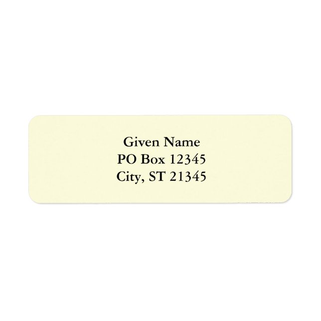 Etiqueta Amarelo claro (Frente)