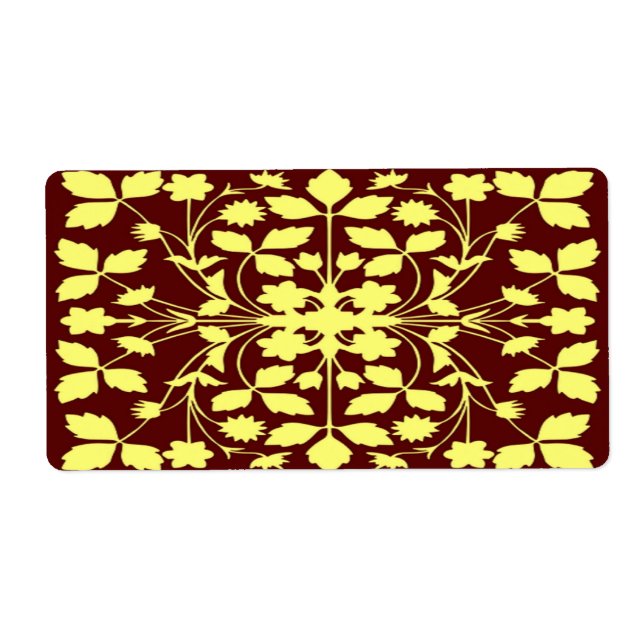 Etiqueta Amarelo e castanho (Frente)