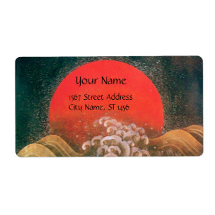 Etiqueta AMATERASU, SUN GODDESE Red Brown