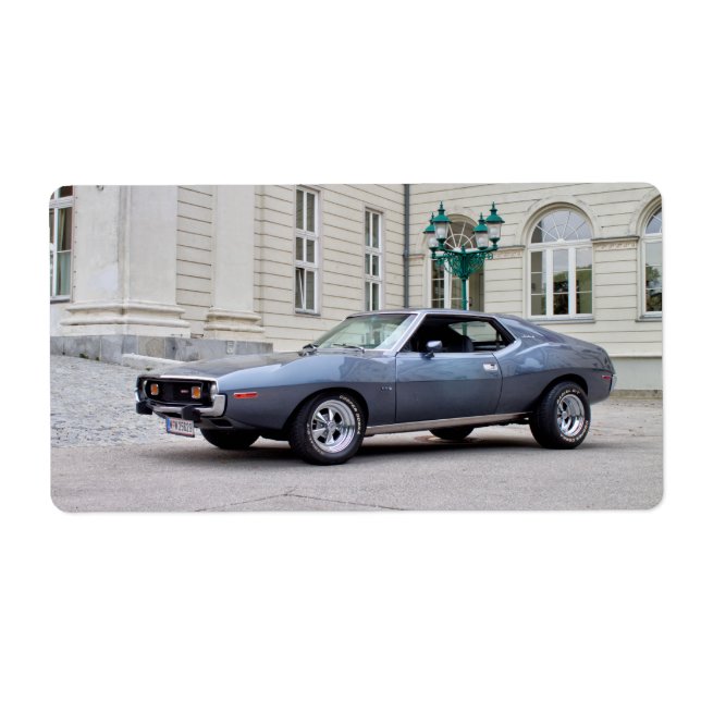 Etiqueta AMC Javelin SST 1974 (Frente)