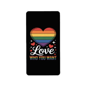 Etiqueta Ame Quem Você Quer Orgulho Gay LGBT 