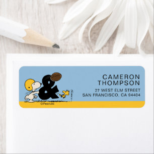 Etiqueta Amendoins Futebol Snoopy & Woodstock