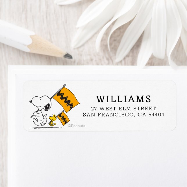 Etiqueta Amendoins | Sinalizadores de Snoopy & Woodstock (Insitu)