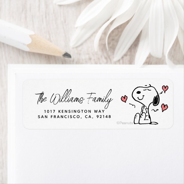 Etiqueta Amendoins | Snoopy Hearts (Insitu)