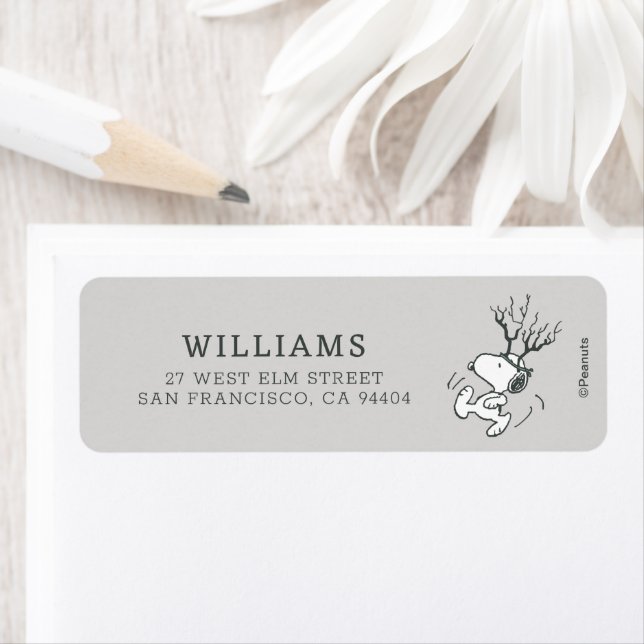 Etiqueta Amendoins | Snoopy Reindeer (Insitu)