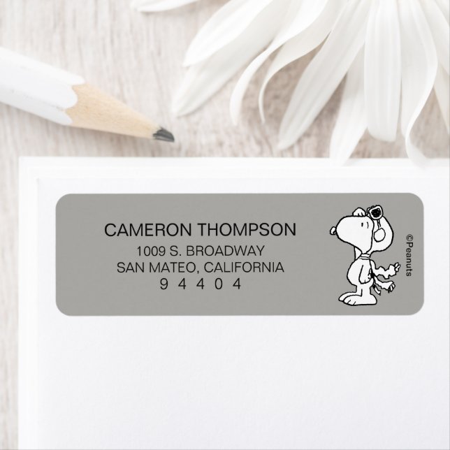 Etiqueta Amendoins | Snoopy the Flying Ace BW (Insitu)