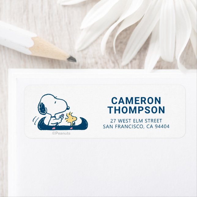 Etiqueta Amendoins | Snoopy & Woodstock canoé (Insitu)