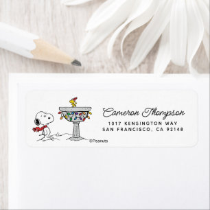 Etiqueta Amendoins Snoopy & Woodstock congelado