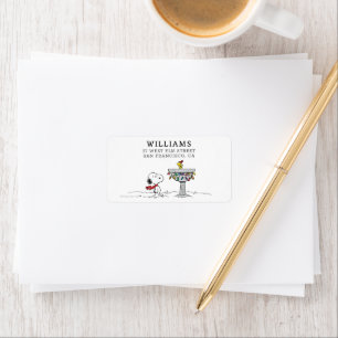 Etiqueta Amendoins Snoopy & Woodstock congelado