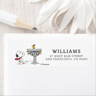 Etiqueta Amendoins Snoopy & Woodstock congelado