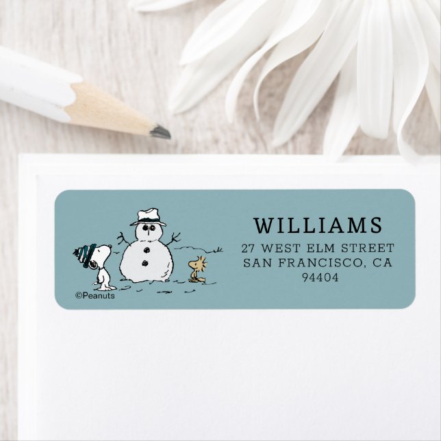 Etiqueta Amendoins | Snoopy & Woodstock Construir Um Neve (Insitu)