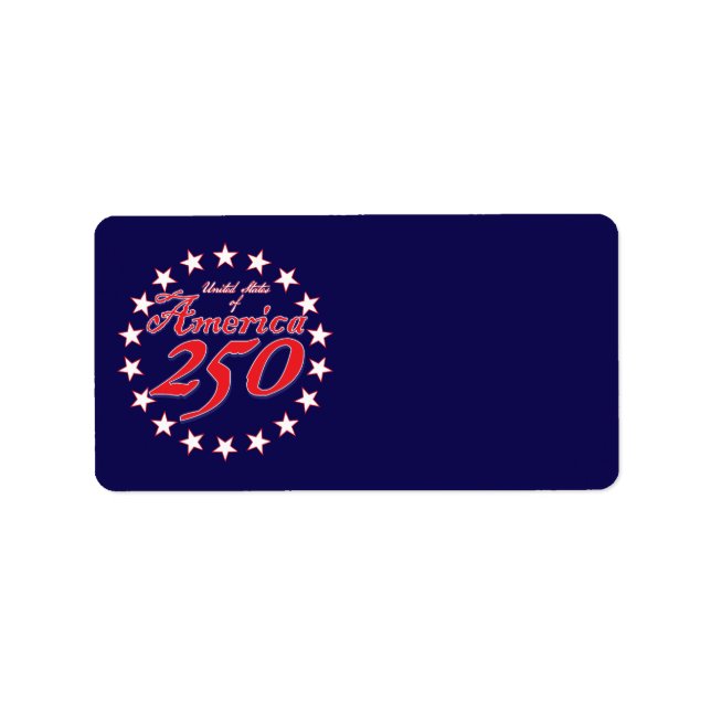 Etiqueta América 250 (Frente)