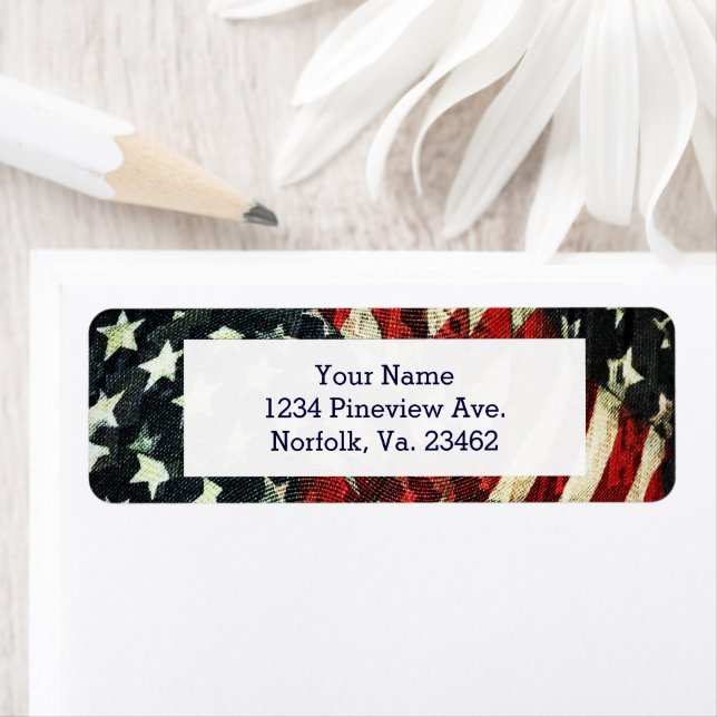 Etiqueta American Flag-Camouflage por Shirley Taylor (Insitu)