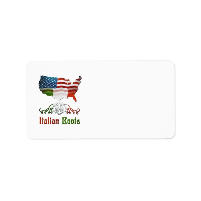 Etiqueta American Italiana Address Labels (Frente)