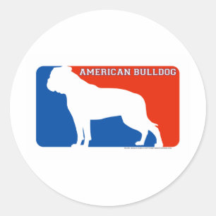 Etiqueta americana do cão da liga principal do