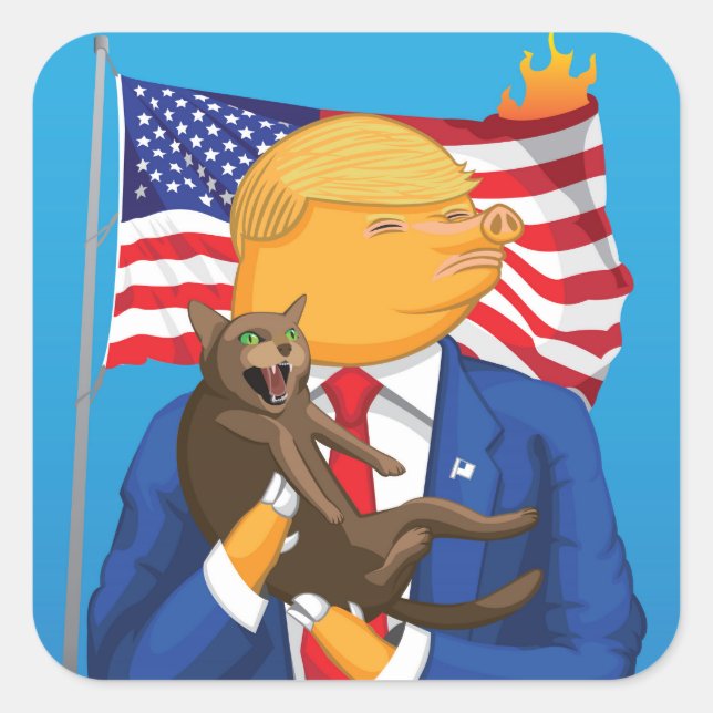 Etiqueta americana do quadrado da catástrofe (Frente)