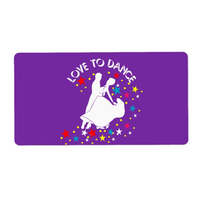 Etiqueta Amor à dança (Frente)