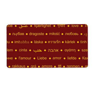 Etiqueta Amor ao redor do mundo