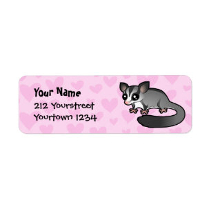 Etiqueta Amor de Sugar Glider