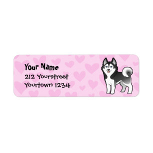 Etiqueta Amor do rouco Siberian/Malamute do Alasca
