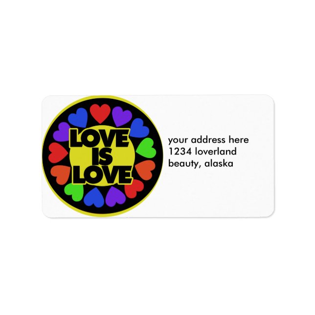 Etiqueta Amor é Amor (Frente)