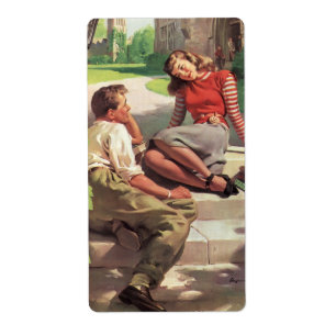 Etiqueta Amor e romance do vintage, queridos do segundo
