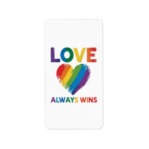 Etiqueta Amor Sempre Vence LGBT
