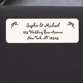 Etiqueta Amour | Endereço de Arco francês ilustrado