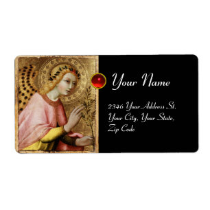 Etiqueta ANGEL DE ANUNCIAÇÃO, Rubi Vermelho