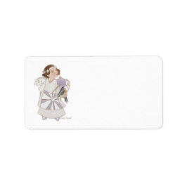 Etiqueta Angel Girl and Humming Bird Address Labels