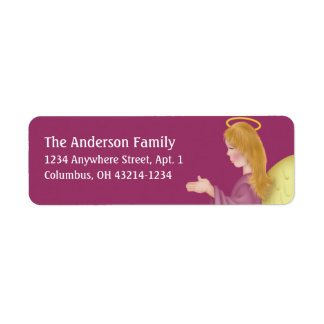 Etiqueta Angel Praying d1b Return Address Labels