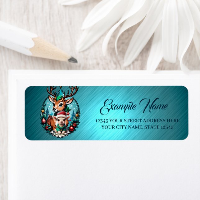 Etiqueta Animada e convidativa ilustração de Natal (Insitu)