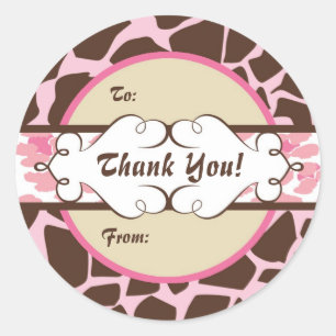 Etiqueta animal anca do presente do impressão