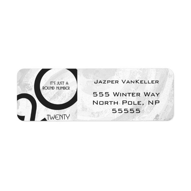 Etiqueta Aniversário da Década Branca (Frente)