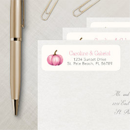 Etiqueta Aniversário de Chá de Abate de Abóbora