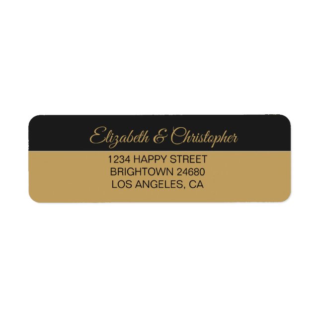 Etiqueta Aniversário do 50.º Aniversário Dourado (Frente)