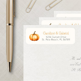 Etiqueta Aniversário do Pequeno Chá de Abóbora