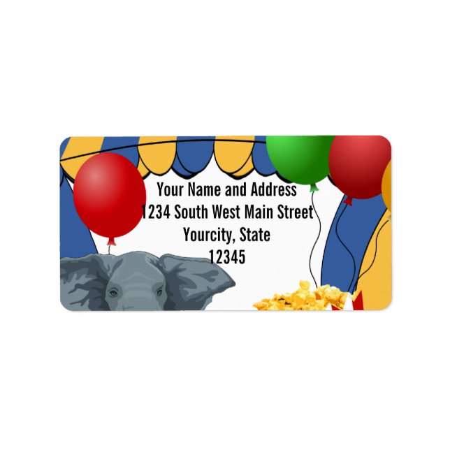 Etiqueta Aniversário Personalizado do Carnaval (Frente)