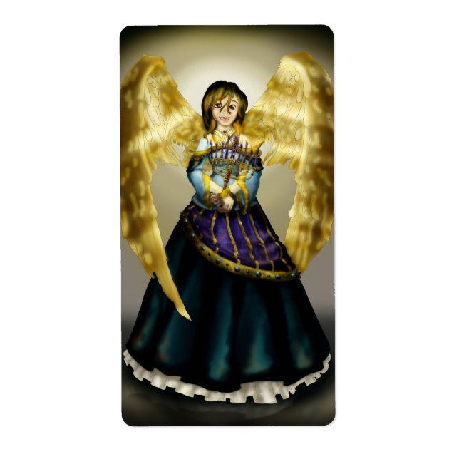 Etiqueta Anjo de Chanukah (Frente)