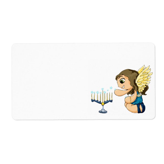 Etiqueta Anjo de Menorah (Frente)