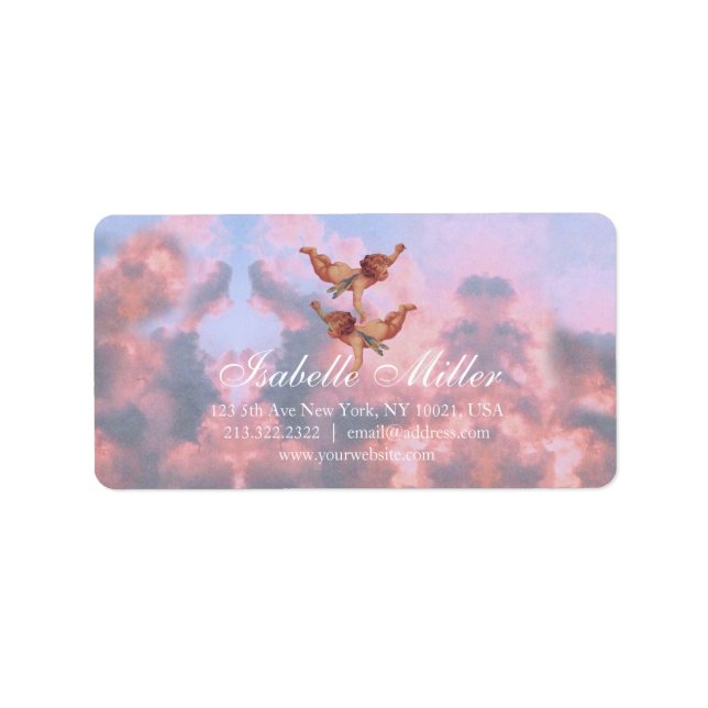 Etiqueta Anjos no céu (Frente)