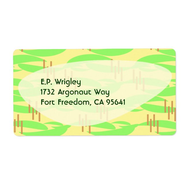 Etiqueta Anos 50 Retro Limão de limão Boomerang Vibes (Frente)