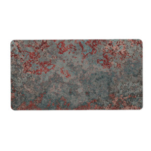 Etiqueta Antigo Rusty Metal Texturizado