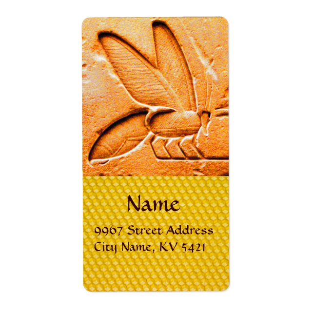 ETIQUETA ANTÍQUIO EGÍPCIA MEL DE ABELHA (Frente)