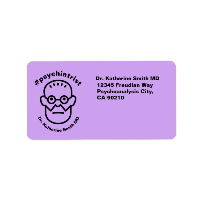 Etiqueta Antistress Psychoanalysis Sigmund Freud Clinic (Frente)