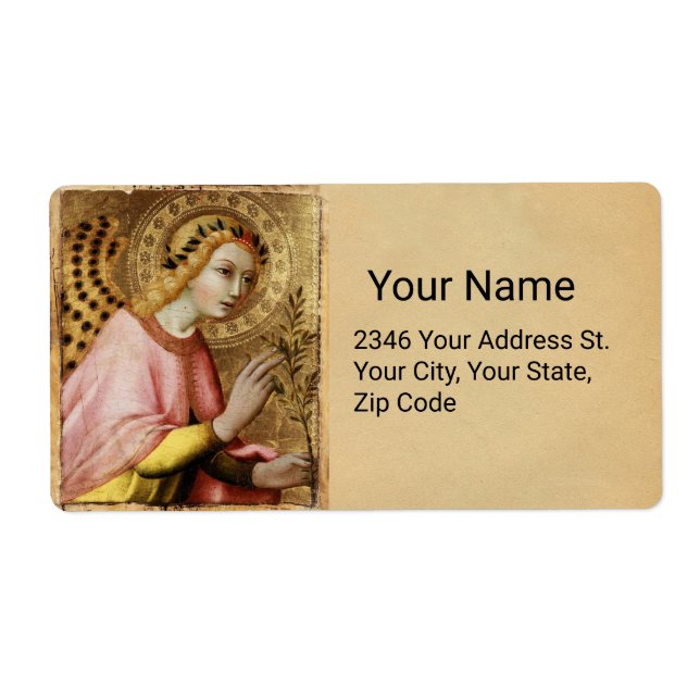 Etiqueta ANUNCIAÇÃO DE Simone Martini - Pergaminho (Frente)