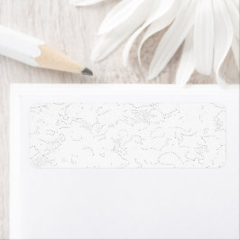 Etiqueta Anúncio de Formatura Branco Elegante