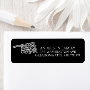 Etiqueta Anúncio de Movimentação de OKLAHOMA Cor Editável