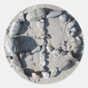 Etiqueta apedrejada da paz